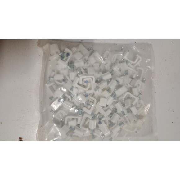 Steren 200-962WH Cable-Clip White RG6-Dual qty:100 - Picture 3 of 3